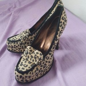 Leopard print heels